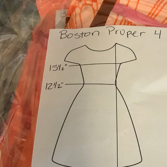 Boston Proper Orange Dress. new without tags MIDI - Picture 4 of 8